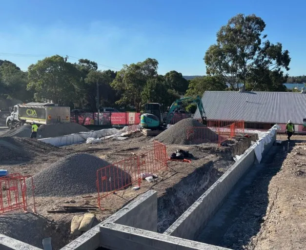 Progress of Booragul co-located preschool construction