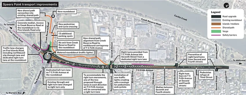Speers Point Transport Improvements